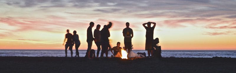 People Around a Camp Fire
